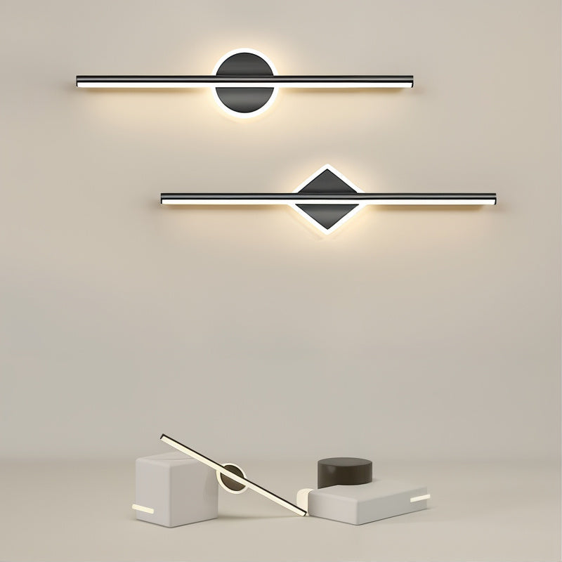 LuxVanta – Sort og guld LED-væglampe med moderne varmt lys