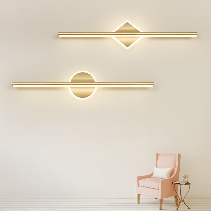 LuxVanta – Sort og guld LED-væglampe med moderne varmt lys