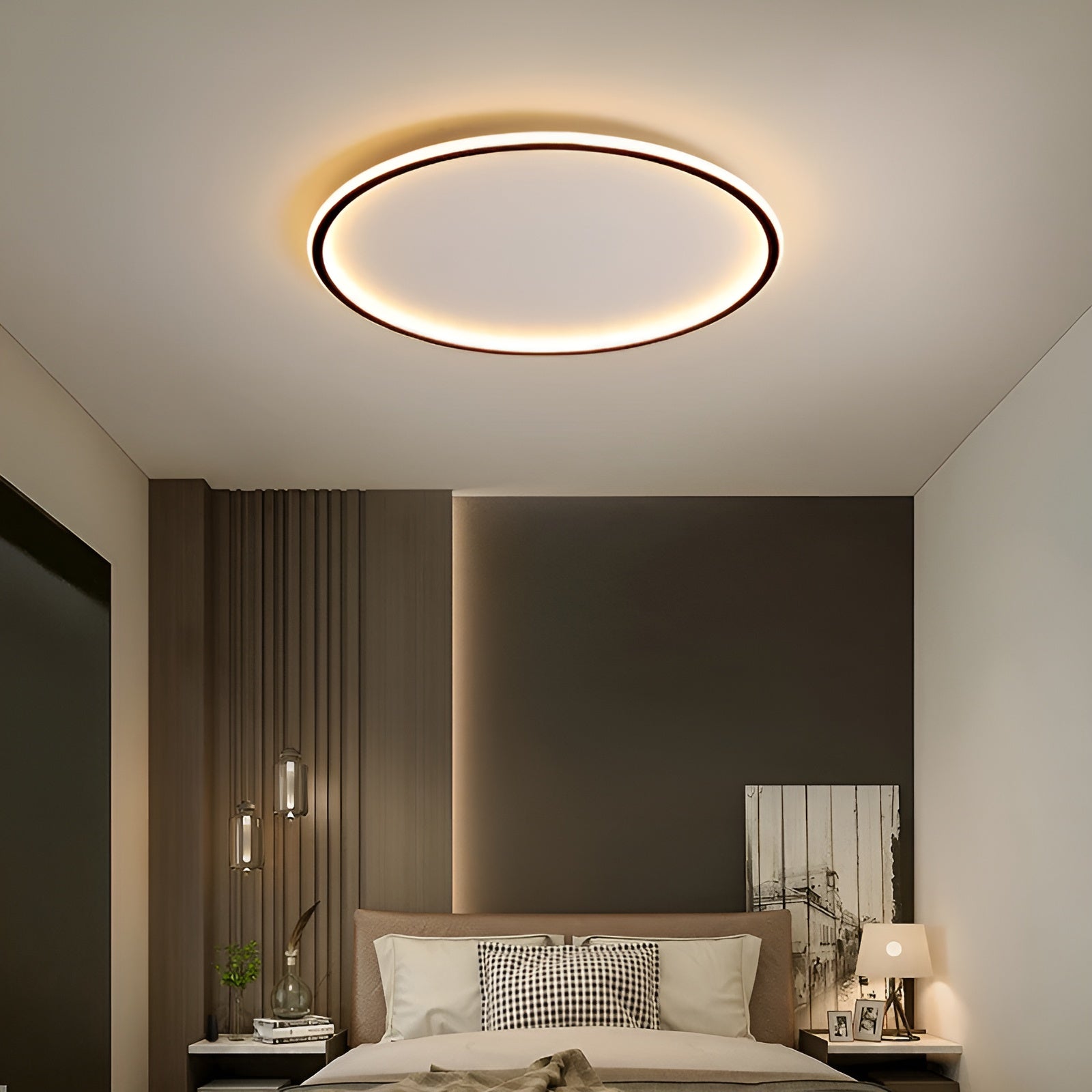 Nordara - Rund skandinavisk loftlampe LED minimalistisk design