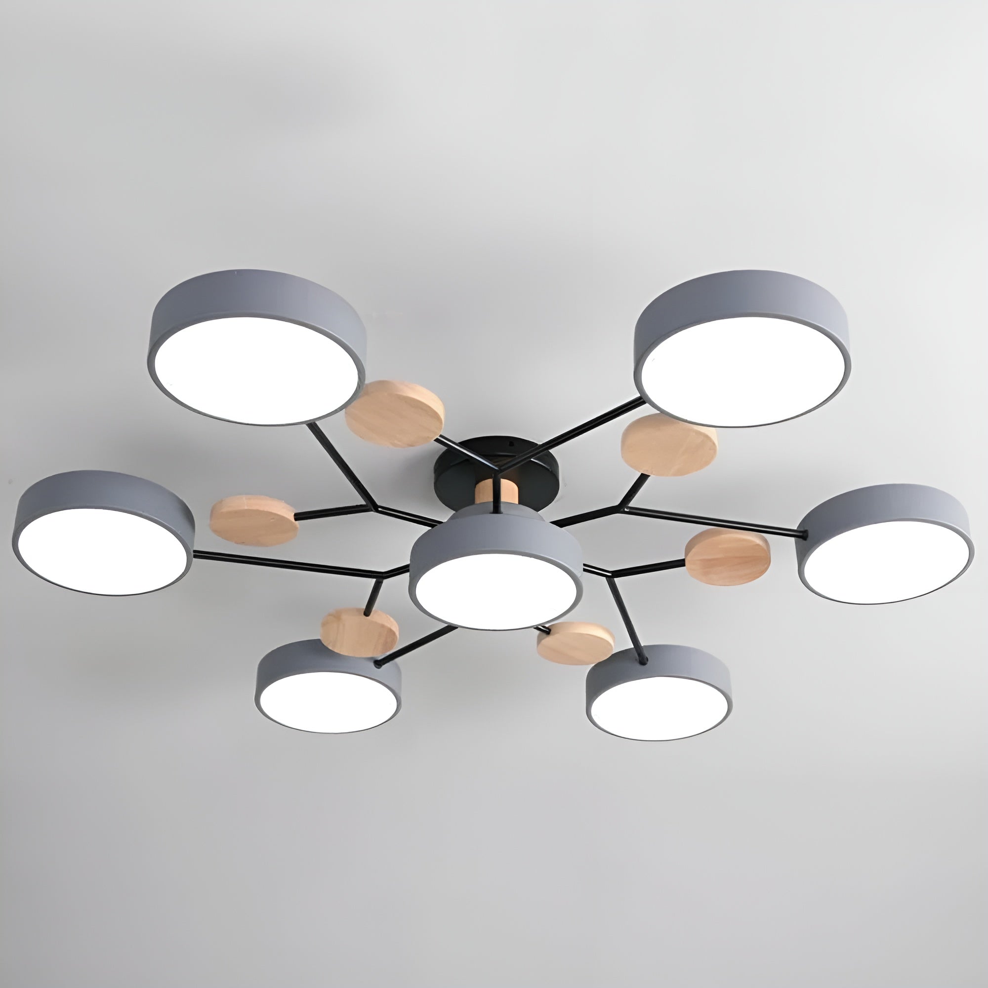 Orbivon – Rund loftlampe i jern og akryl med moderne LED lys