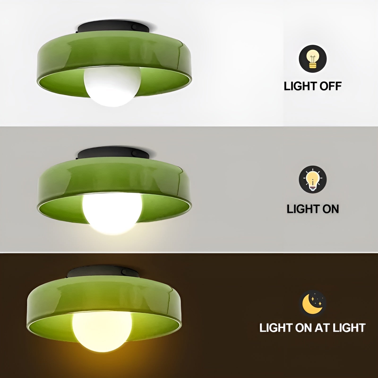 Lunivex - Rund loftlampe med matteret glas i moderne design
