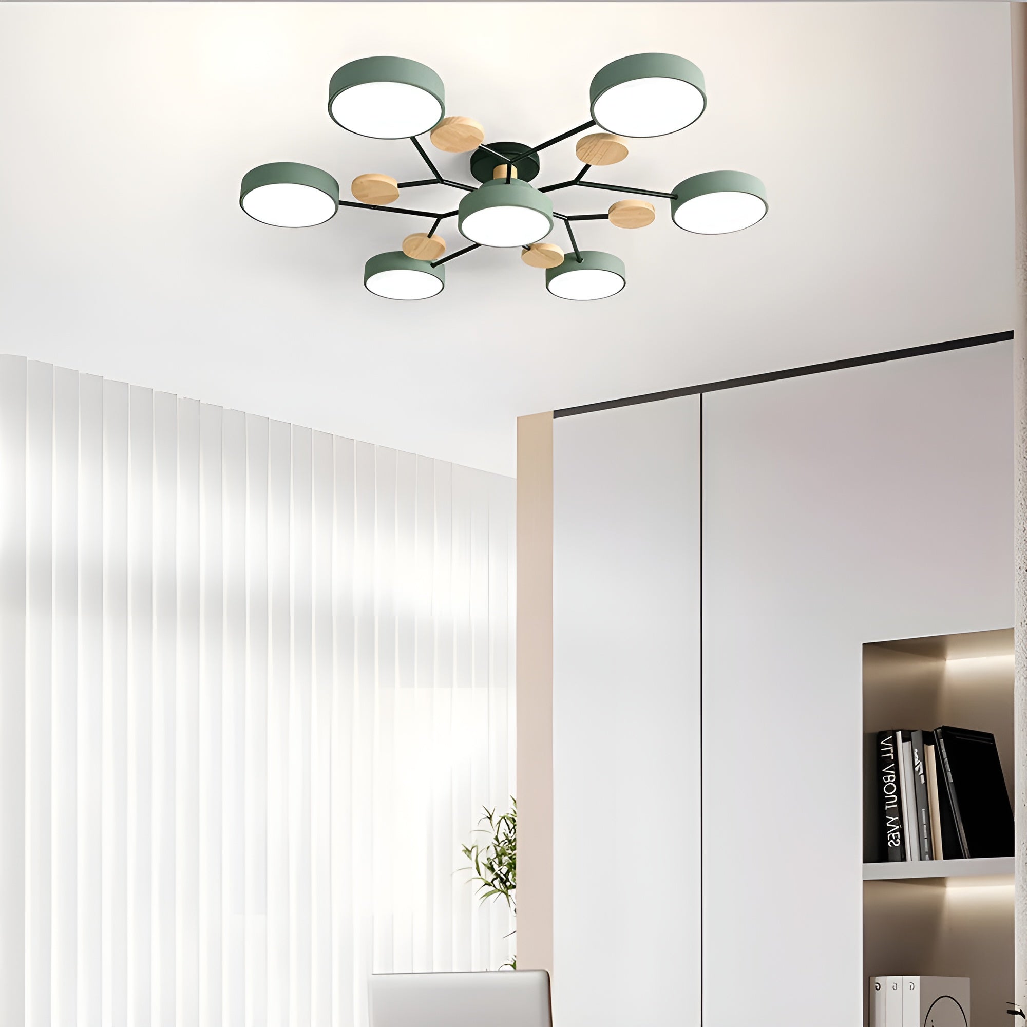 Orbivon – Rund loftlampe i jern og akryl med moderne LED lys