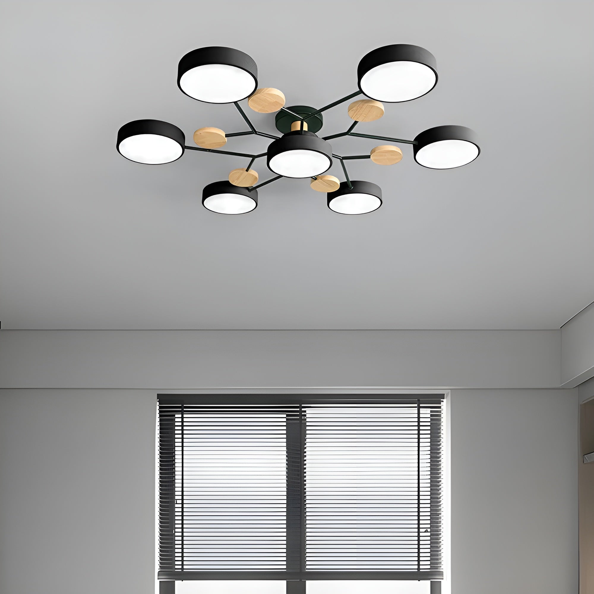 Orbivon – Rund loftlampe i jern og akryl med moderne LED lys