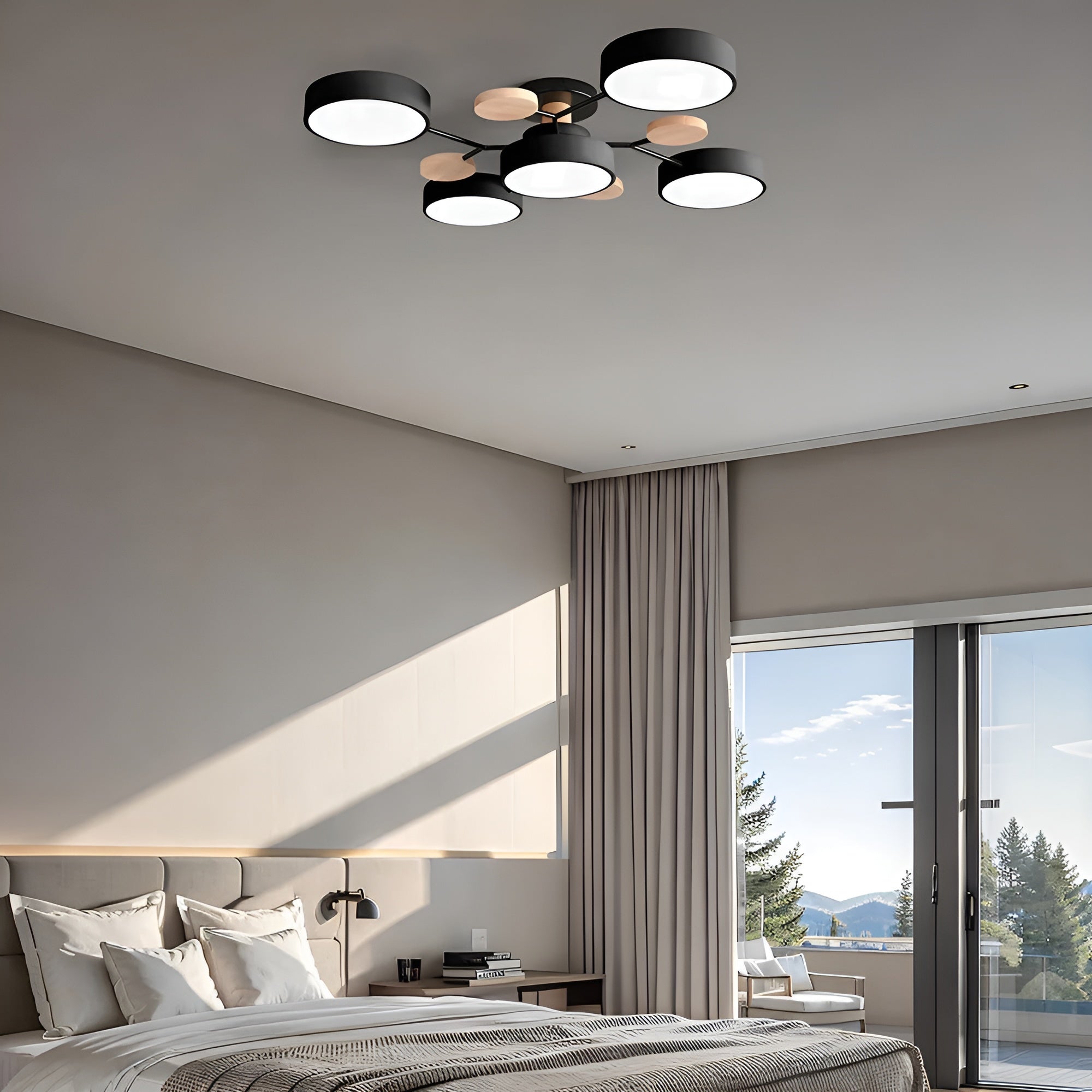 Orbivon – Rund loftlampe i jern og akryl med moderne LED lys