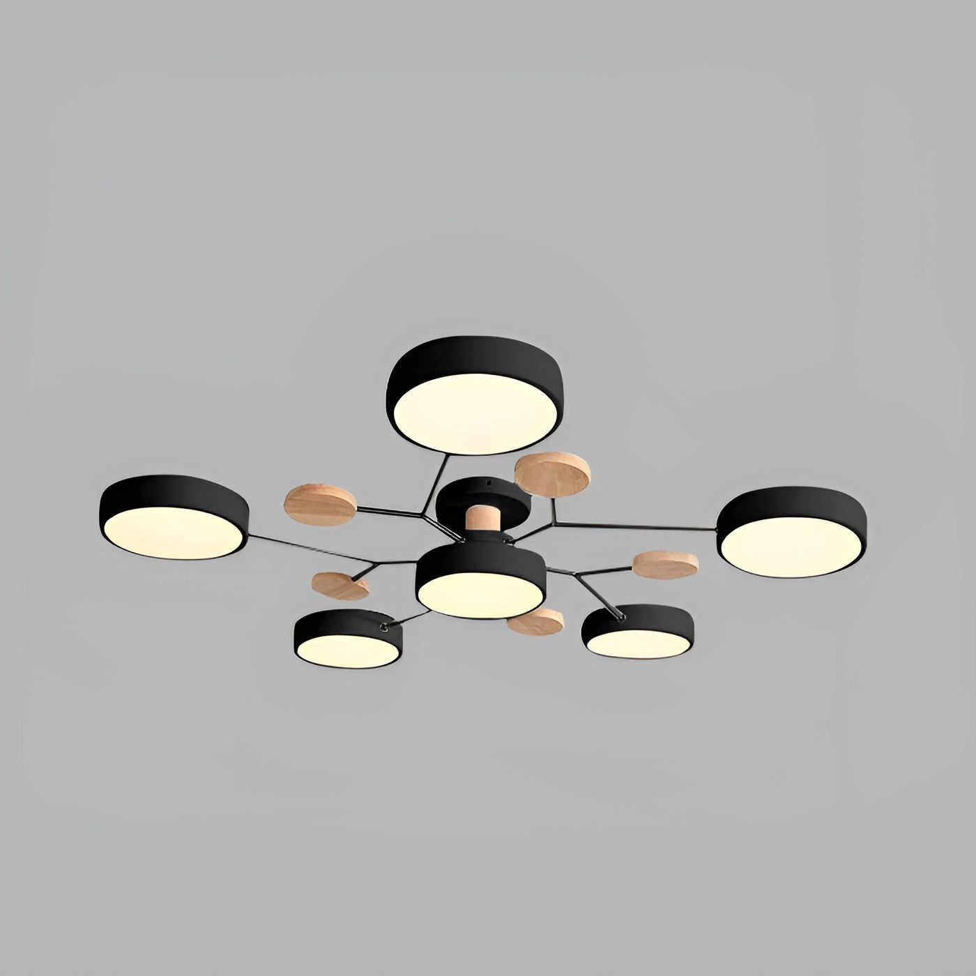 Orbivon – Rund loftlampe i jern og akryl med moderne LED lys