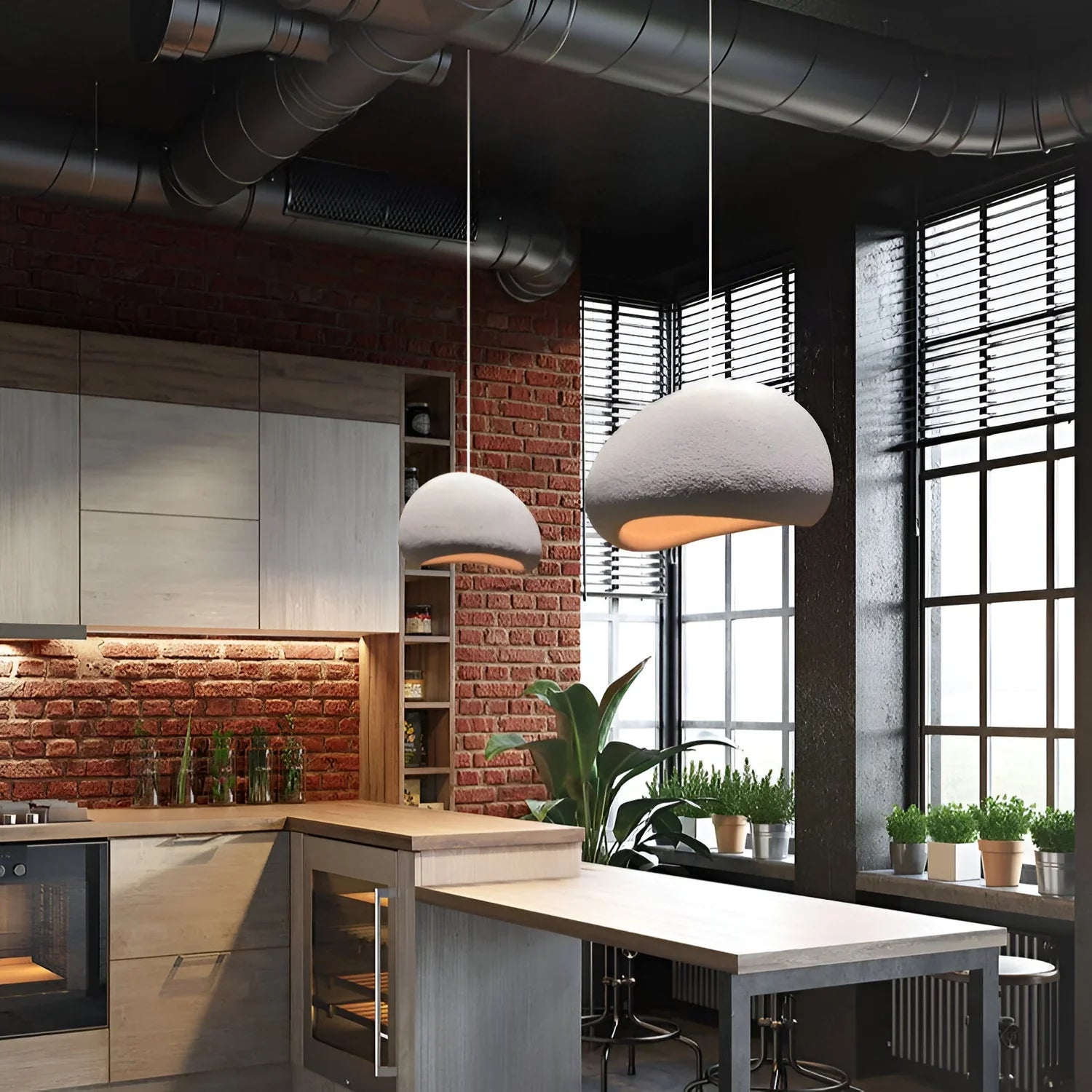 Zenvara – Nordisk wabi sabi pendellampe med blødt LED lys