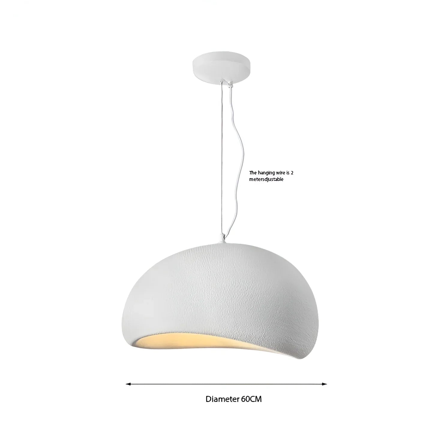 Zenvara – Nordisk wabi sabi pendellampe med blødt LED lys