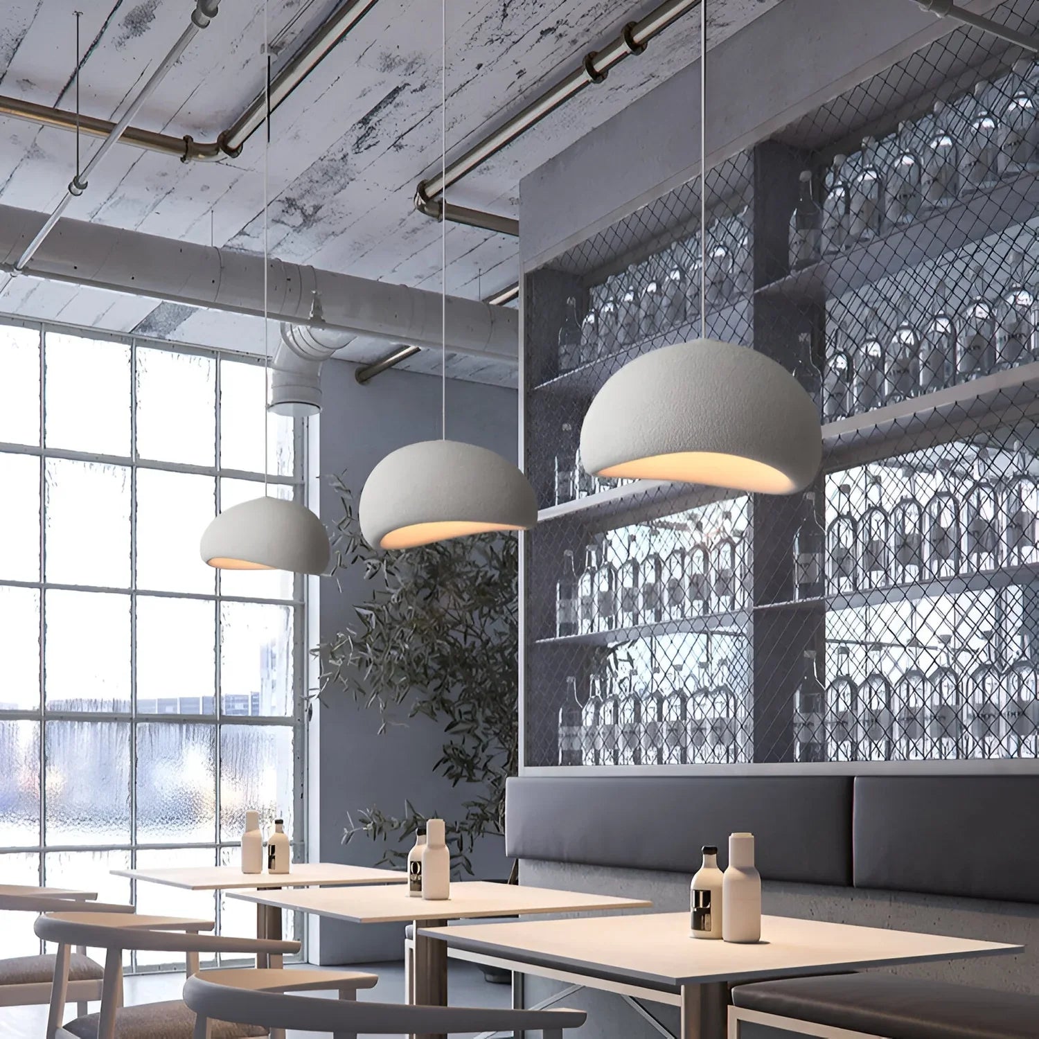 Zenvara – Nordisk wabi sabi pendellampe med blødt LED lys