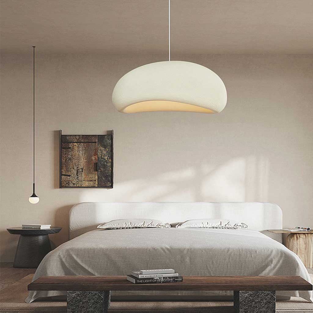 Zenvara – Nordisk wabi sabi pendellampe med blødt LED lys