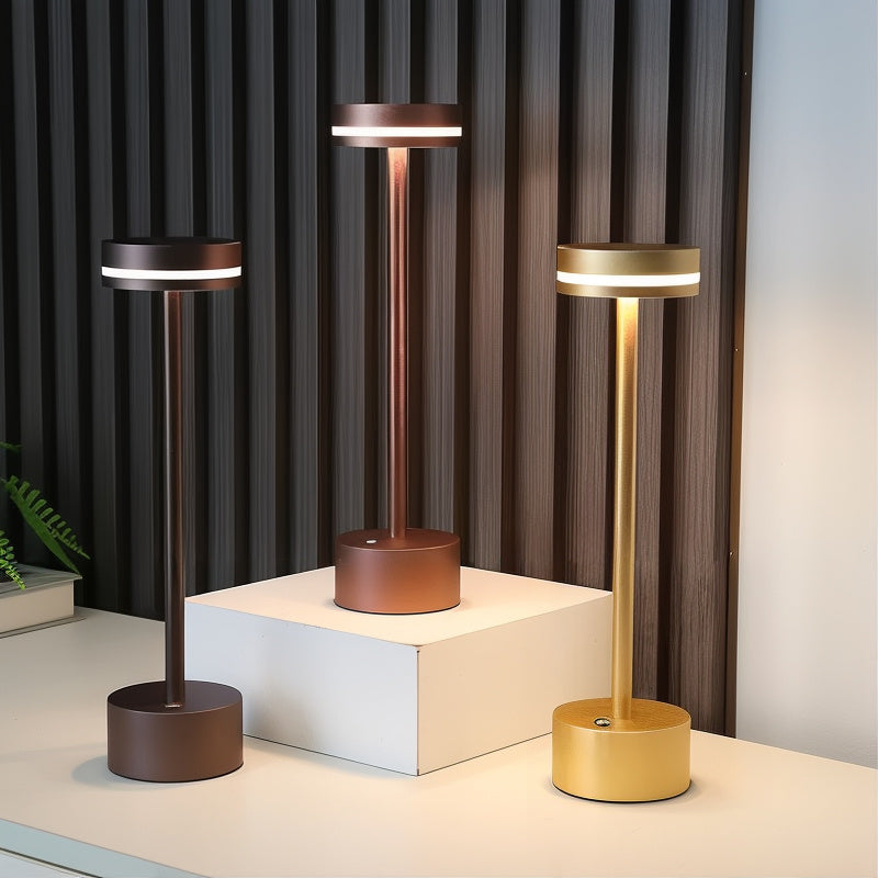 Lunivra – Trådløs vandtæt LED bordlampe med touch dæmpning