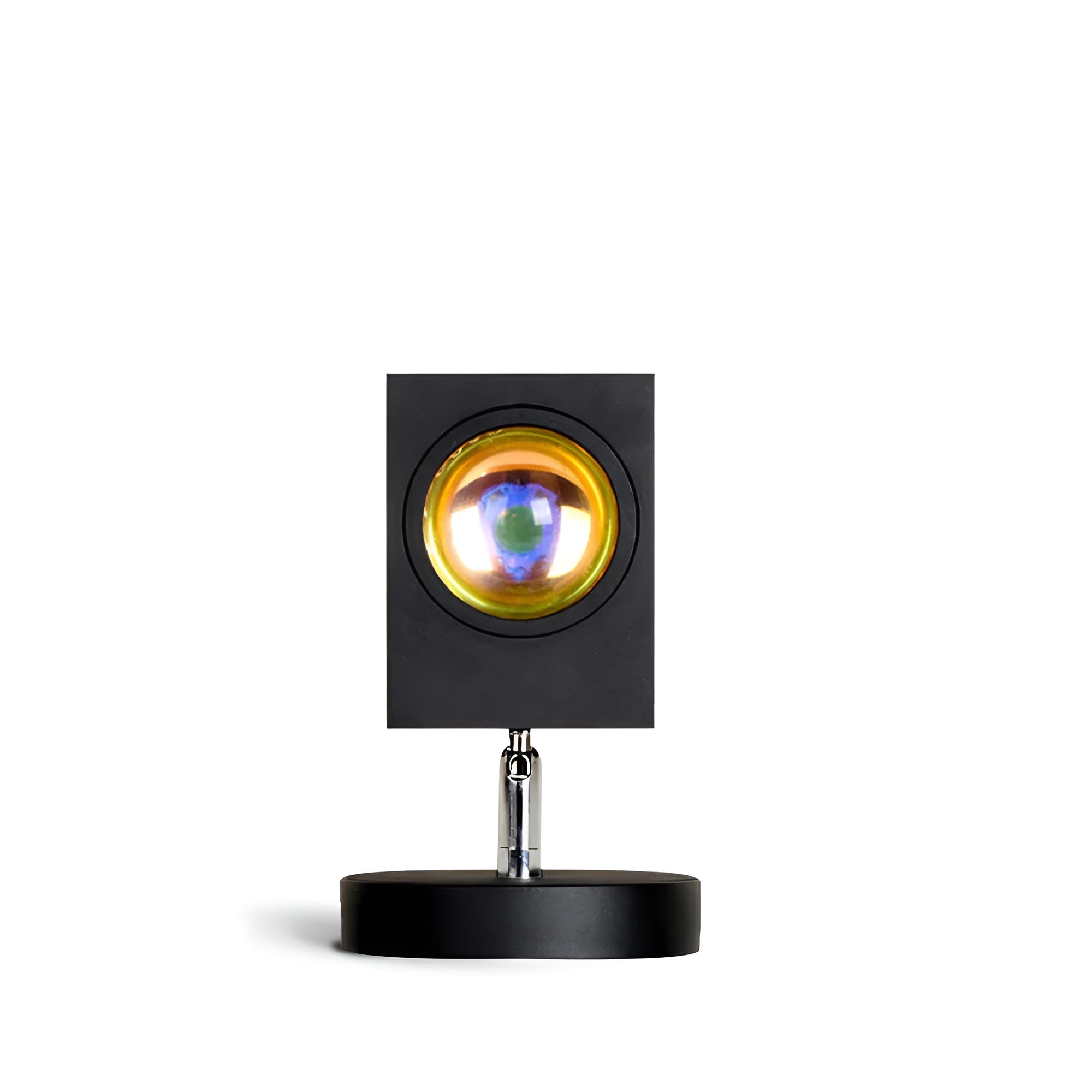 Solunor – Stemningsbordlampe med halo lys i solnedgangsfarver