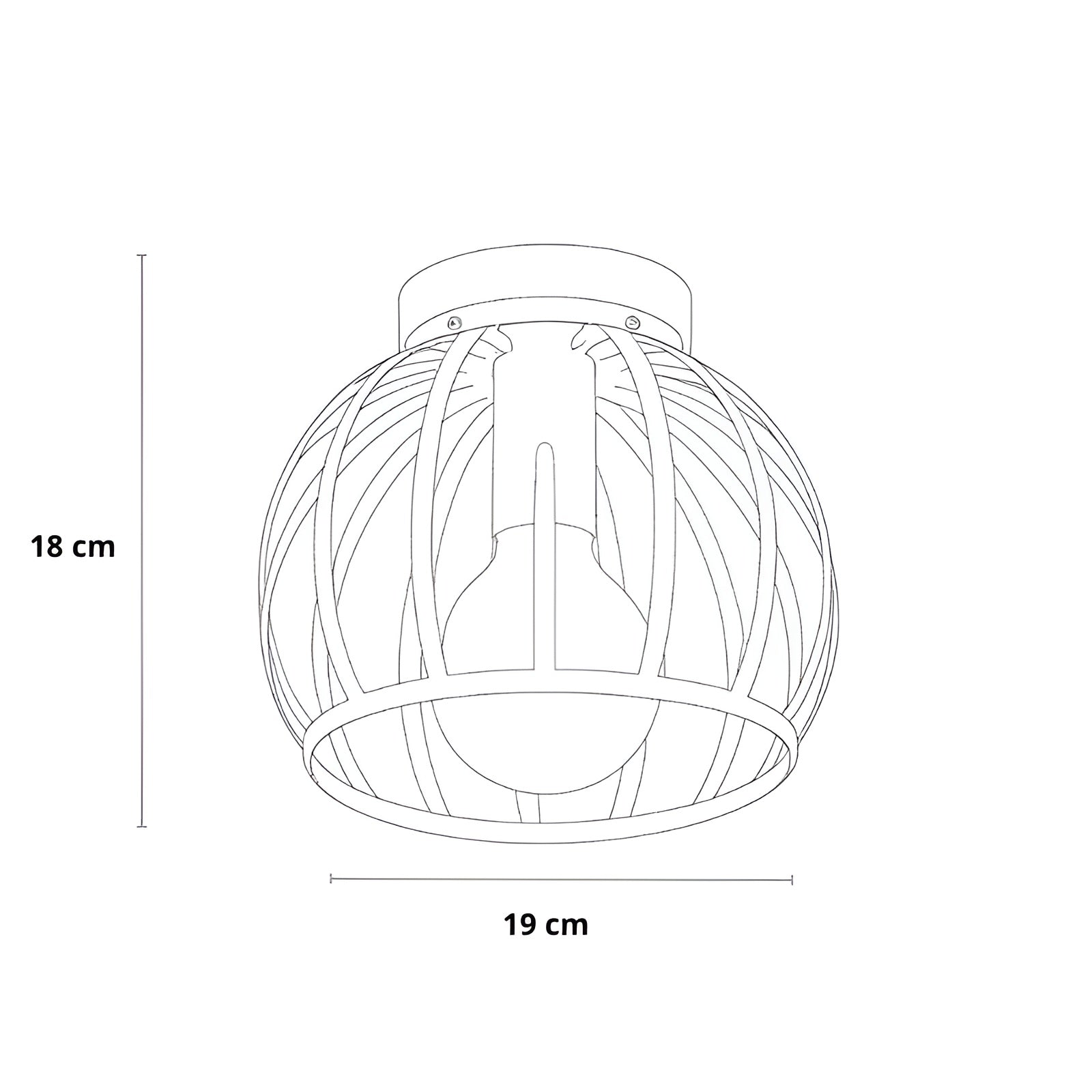 Noirvex – Industriel sort loftlampe med minimalistisk design