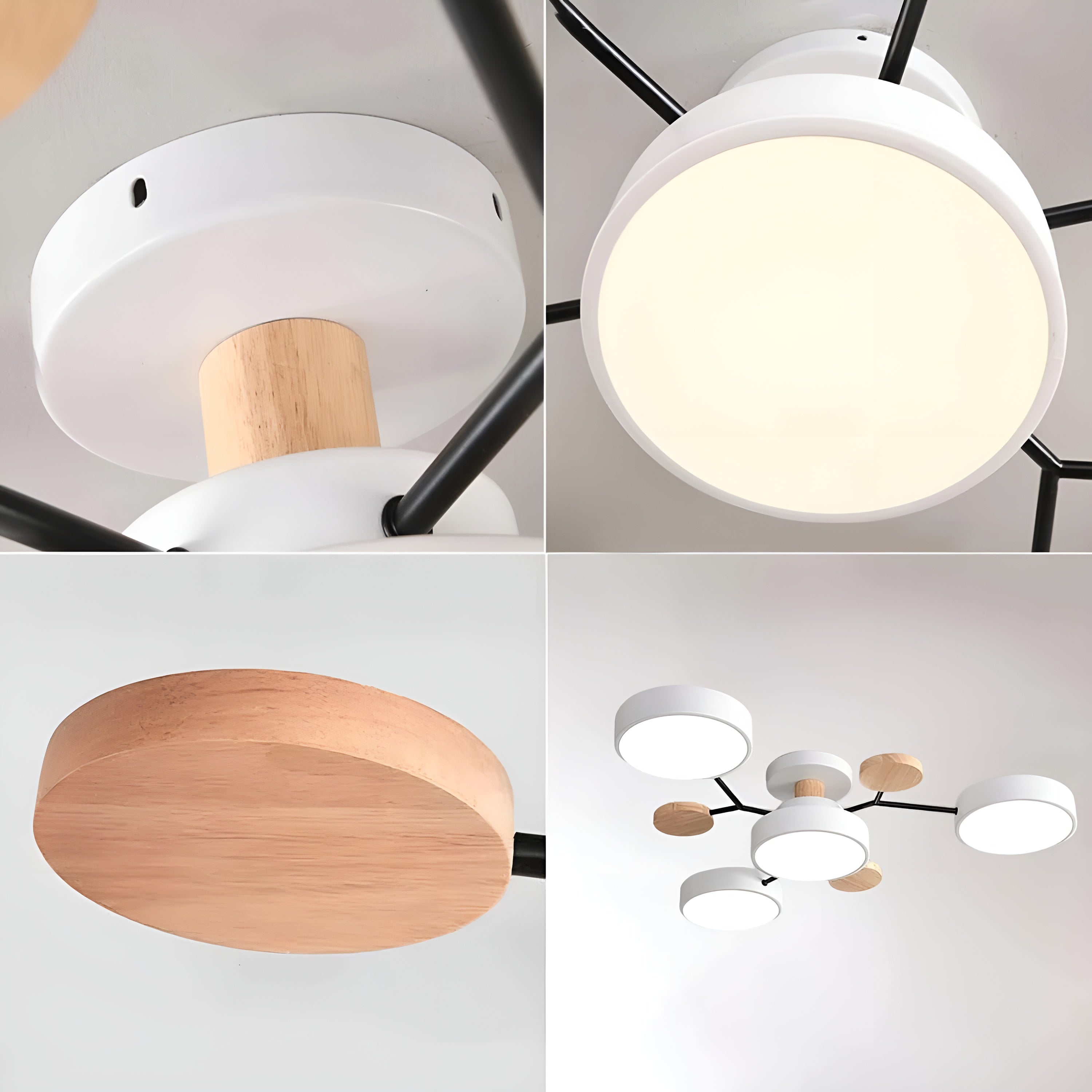 Orbivon – Rund loftlampe i jern og akryl med moderne LED lys