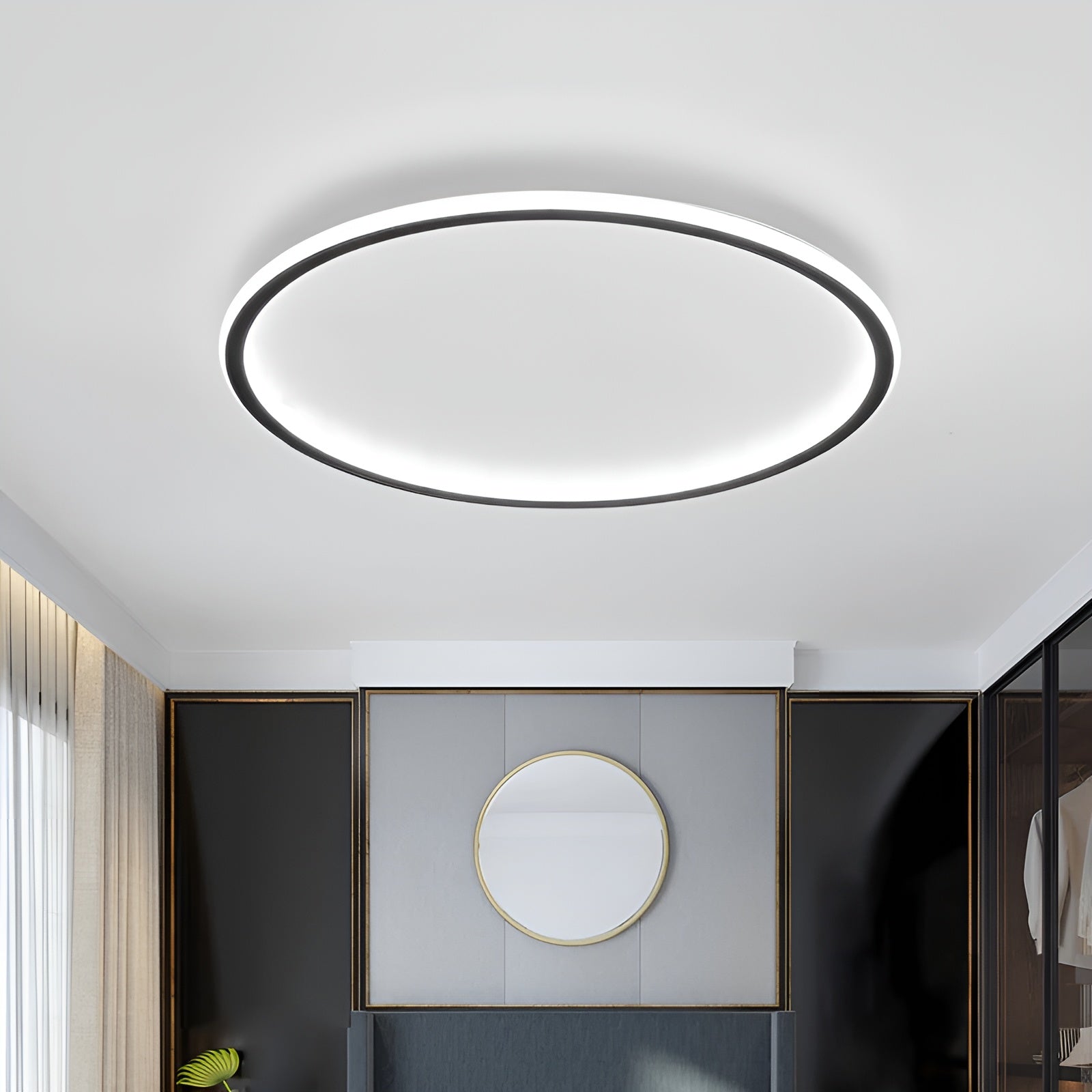 Nordara - Rund skandinavisk loftlampe LED minimalistisk design