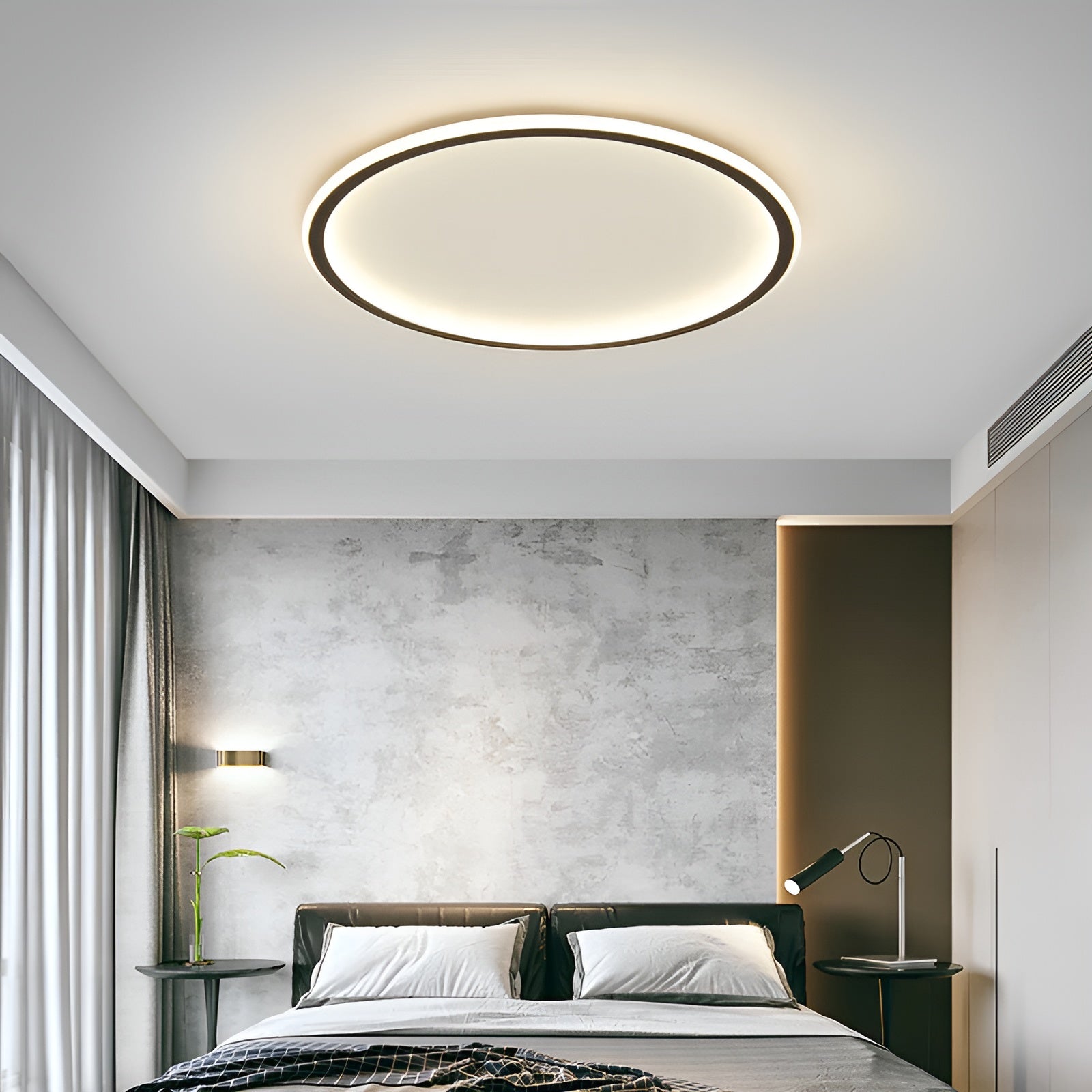 Nordara - Rund skandinavisk loftlampe LED minimalistisk design