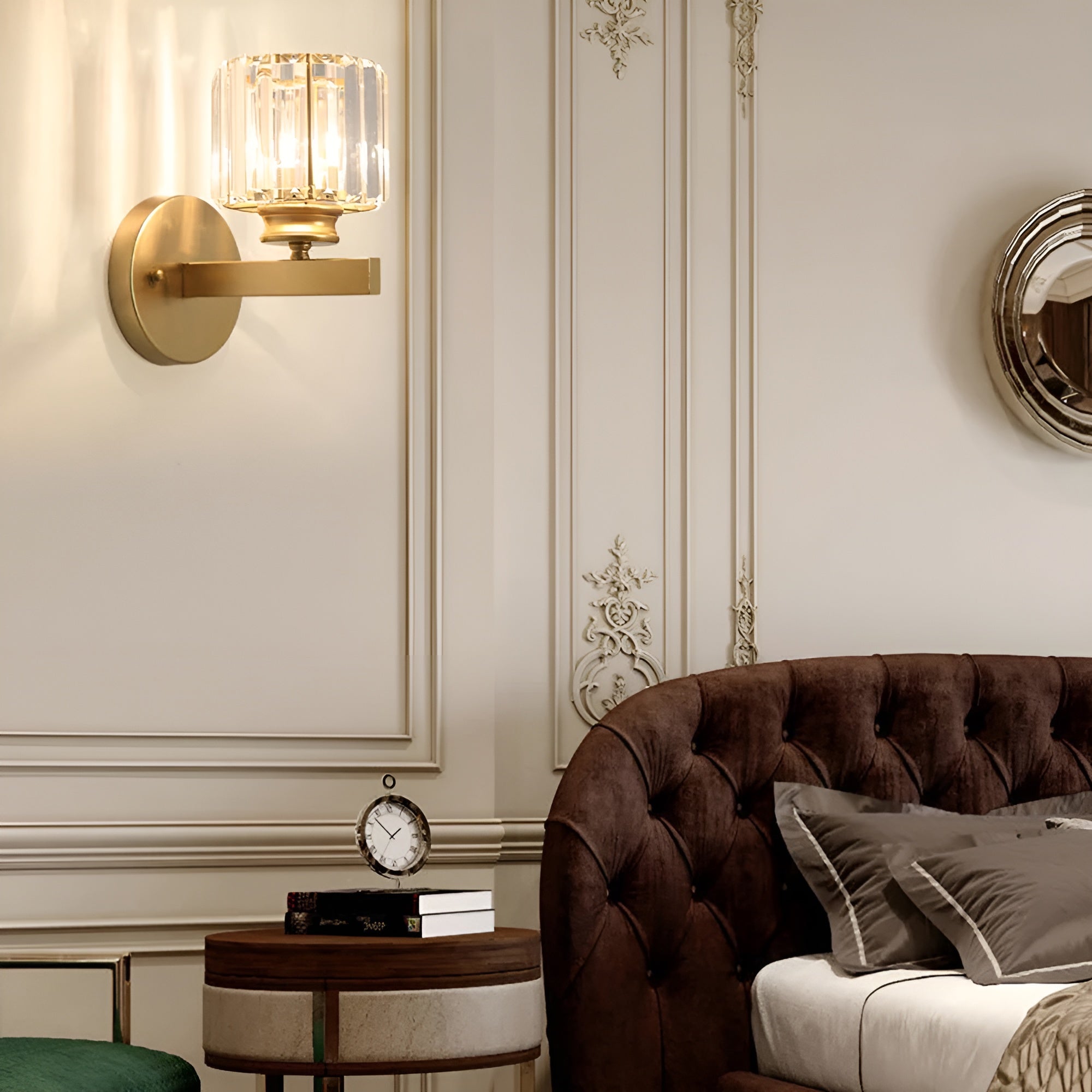 Crystelle - Luksuriøs væglampe med krystal i elegant design