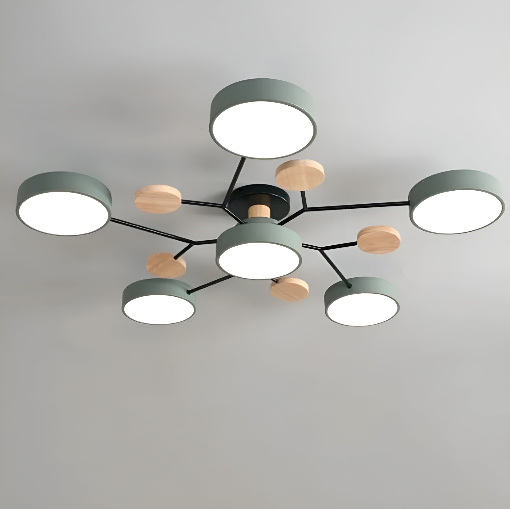 Orbivon – Rund loftlampe i jern og akryl med moderne LED lys