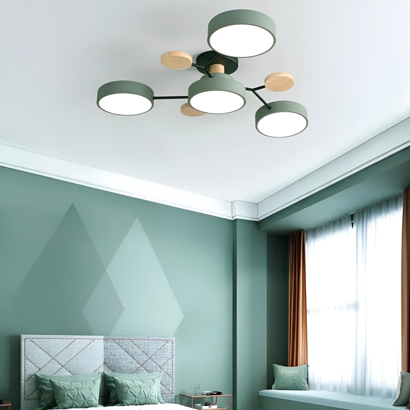 Orbivon – Rund loftlampe i jern og akryl med moderne LED lys