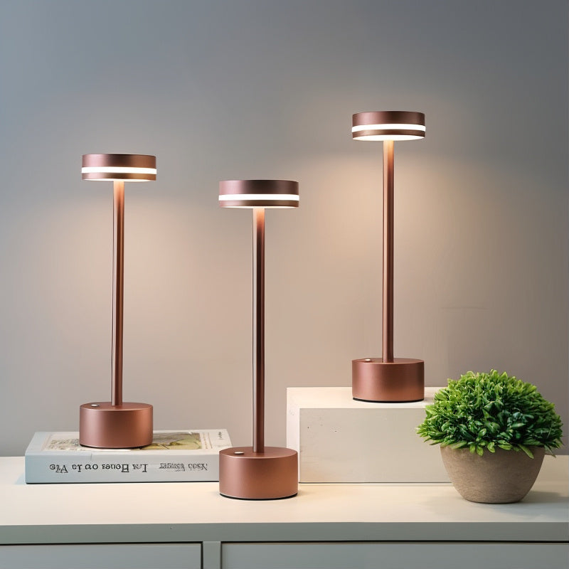 Lunivra – Trådløs vandtæt LED bordlampe med touch dæmpning