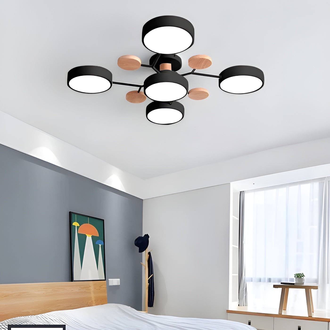 Orbivon – Rund loftlampe i jern og akryl med moderne LED lys