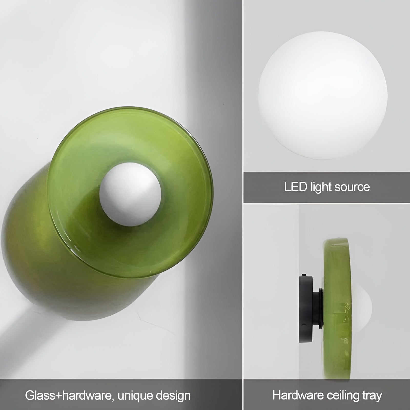 Lunivex - Rund loftlampe med matteret glas i moderne design