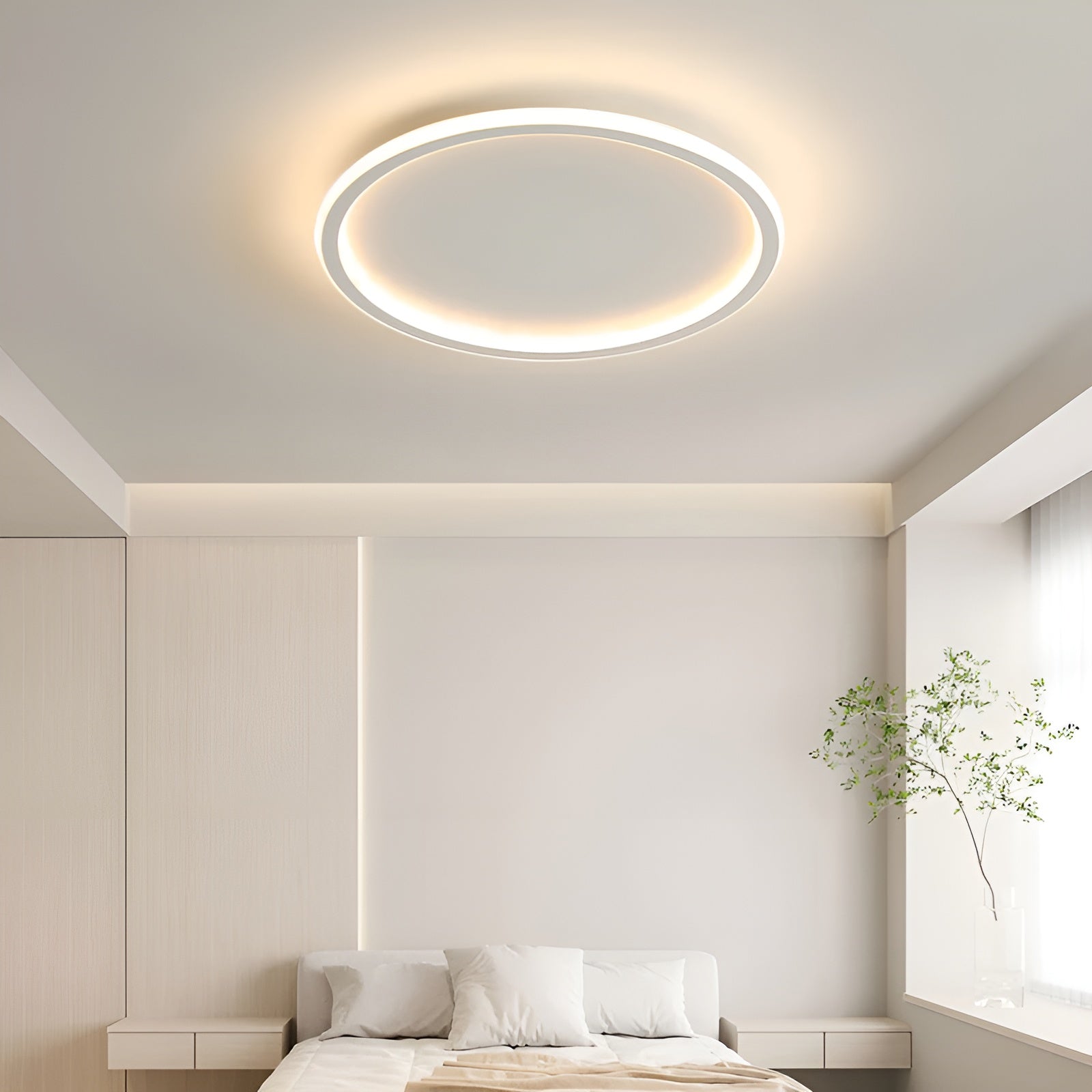 Nordara - Rund skandinavisk loftlampe LED minimalistisk design