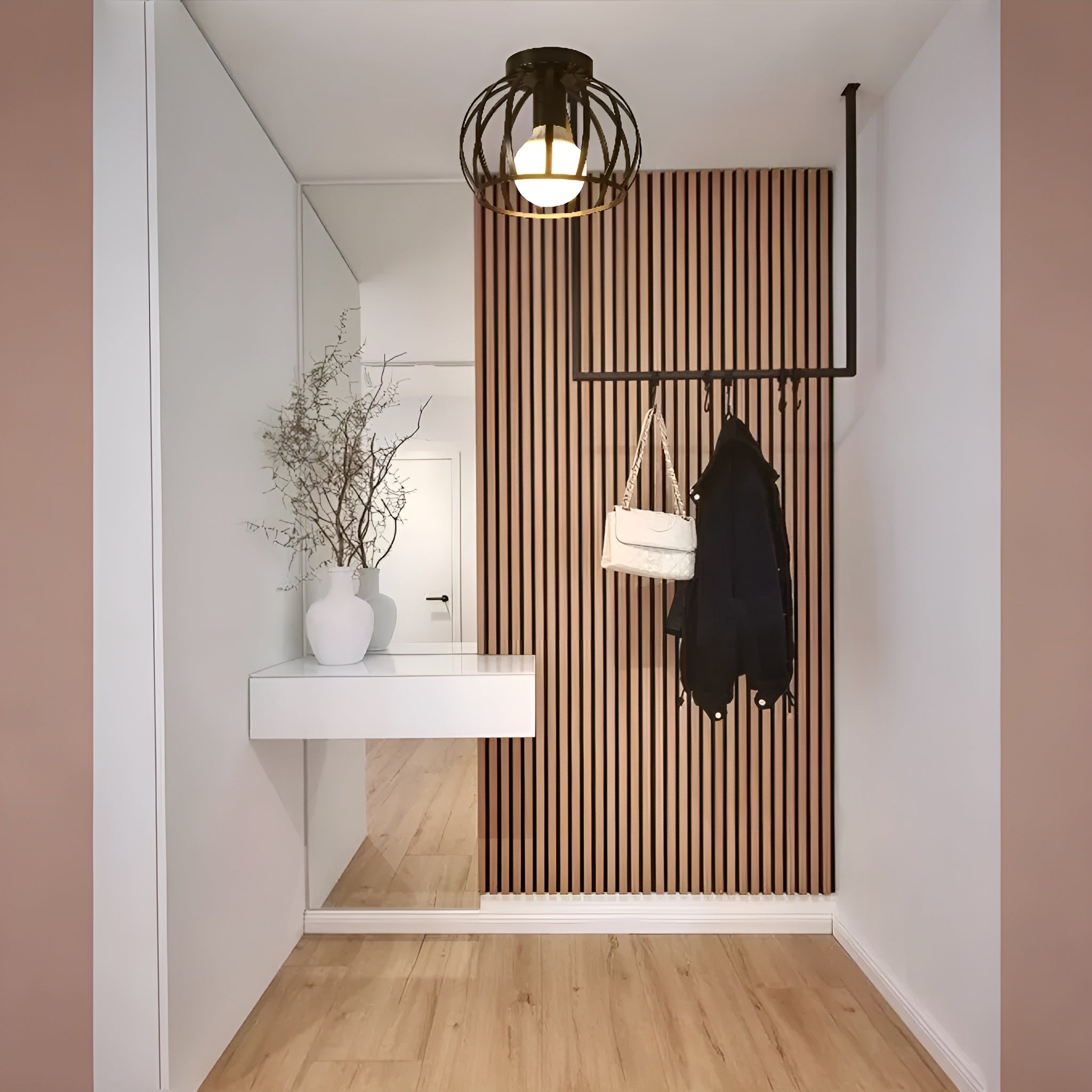 Noirvex – Industriel sort loftlampe med minimalistisk design