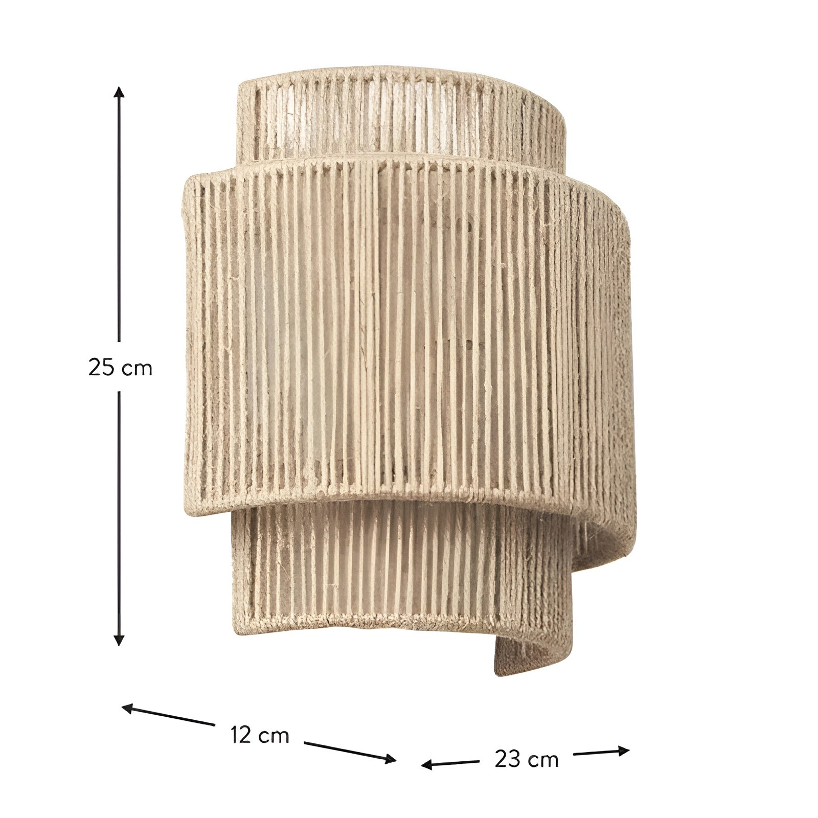 Rattiva - Håndflettet rattan væglampe i naturligt design